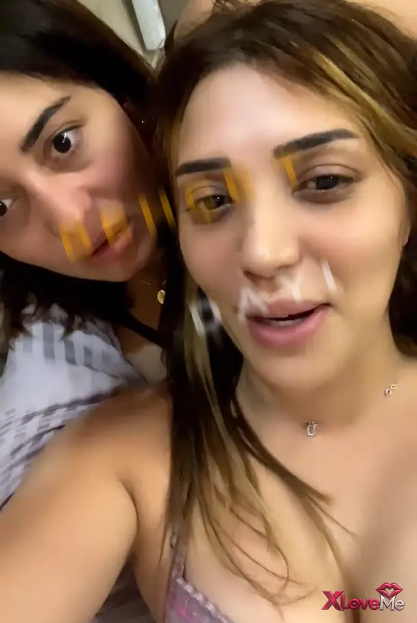 Ateşli Porno — Lezbiyen ifşa Meley manitasıyla canlı yayında